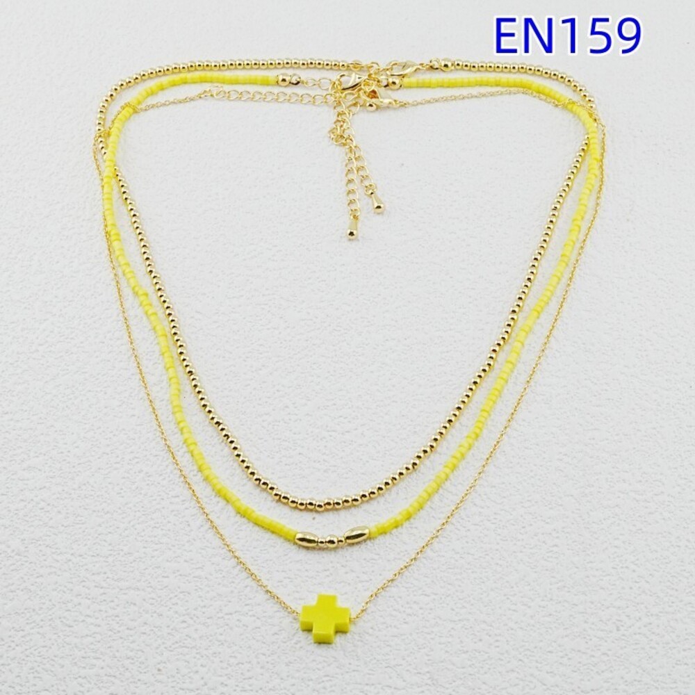 Newton Gold and Yellow Layered Necklace